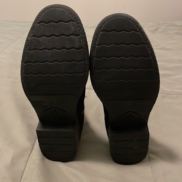 Sperry Seaport Storm black leather boots Women’s Size 9 *Very nice condition* - Picture 9 of 12